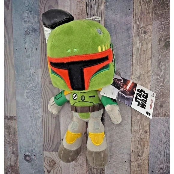 Star Wars Boba Fett Plush Toy Character Collectible Stuffed Animal Green 9" - Picture 3 of 4